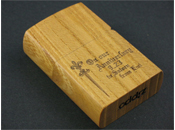 けやき 木製 ZIPPOライター ・・・ 木製 ジッポ : 名入れ デザイン加工
